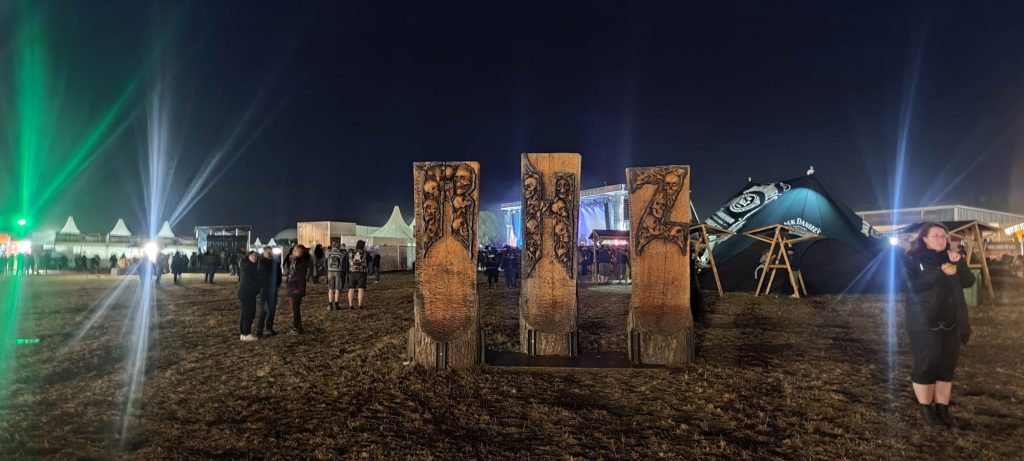 Rockharz 2024 bei Nacht. Photo by Johannes