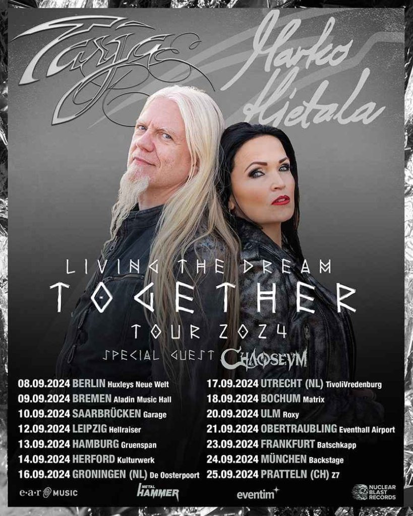 Mehr über den Artikel erfahren Tarja Turunen und Marko Hietala: Eine legendäre Reunion in Frankfurt (Vorbericht)